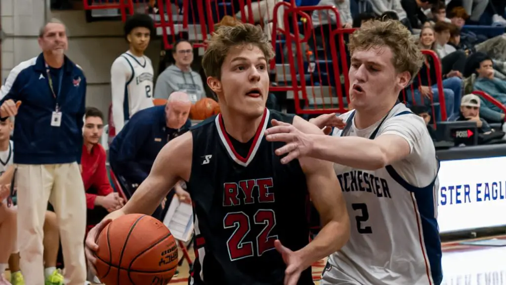 Momentum building for Rye heading into boys basketball playoffs